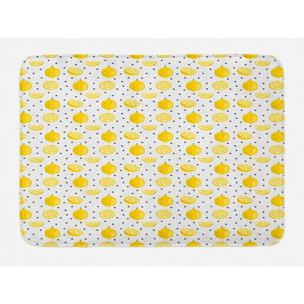 U Shaped Contour Mat Toilet Lid Cover Non-Slip with Rubber Backing Modern Summer Bright Yellow Lemons Fruits 3 Piece Bathroom Rug Set Bath Mats Perfect Carpet Mats for Tub 16 x 24 Inches U Shaped Contour Mat Toilet Lid Cover Non-Slip with Rubber Backing Modern Summer Bright Yellow Lemons Fruits 3 Piece Bathroom Rug Set Bath Mats Perfect Carpet Mats for Tub 16 x 24 Inches
